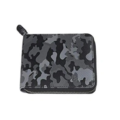 Image of Zippo Leather Zipper Wallet Coin Pouch, 12 cm;,Grey Camouflage