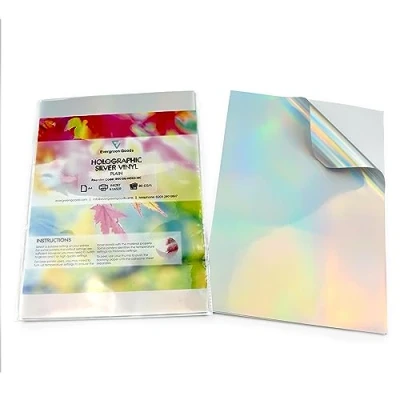 Image of Evergreen Goods Sheets Waterproof A4 Vinyl (PVC) Holographic Self Adhesive Printing Paper Sticker for Inkjet and Laser Printers