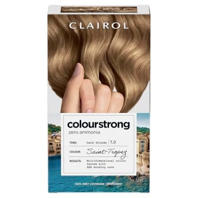 Image of Clairol Colour Strong Permanent Hair Dye 7.0 Dark Blonde 199ml