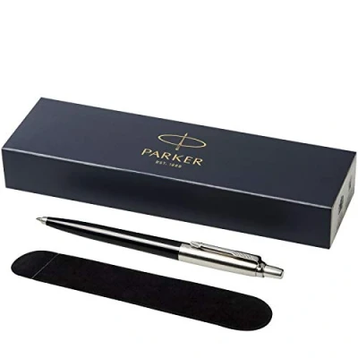 Image of PARKER &quot;Jotter&quot; ballpoint pen with Velvet Pouch in gift box black ink