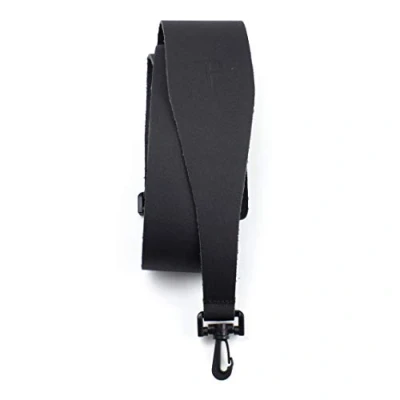 Image of Perri’s Leathers Ltd. Banjo Strap Leather Black Adjustable Made in Canada (BBJ 87)