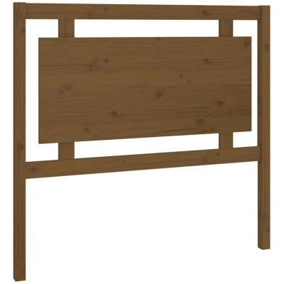 Image of vidaXL Bed Headboard Honey Brown 105.5x4x100 cm Solid Wood Pine
