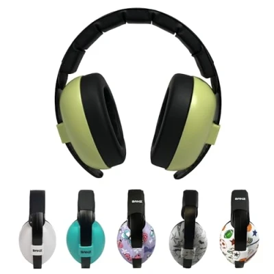 Image of Banz Baby Ear Defenders Noise Cancelling Headphones for 3 36 Months, NRR 21dB Lightweight Over Design with Soft Headband and Cushion Cups