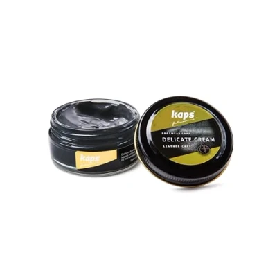 Image of Kaps Shoe Care Cream, Intensive Leather and Nourishing, Delicate (147 gray lava)
