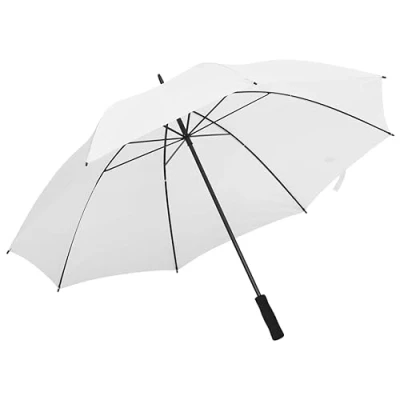 Image of vidaXL Golf Umbrella/Walking Aid White, Large 130cm Diameter, Waterproof 190T PG Fabric, Sturdy Metal Pole