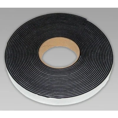 Image of Neoprene Sponge Rubber self Adhesive Strip 25mm Wide x 6mm Thick 10m Long Weather, Noise Seal