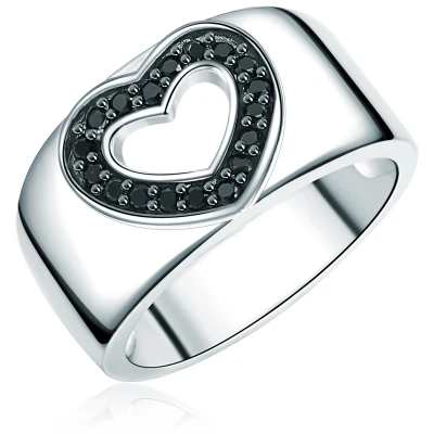 Image of Rafaela Donata Female 925/ Sterling Silver Facetted Zirconia (CZ) Eternity Ring