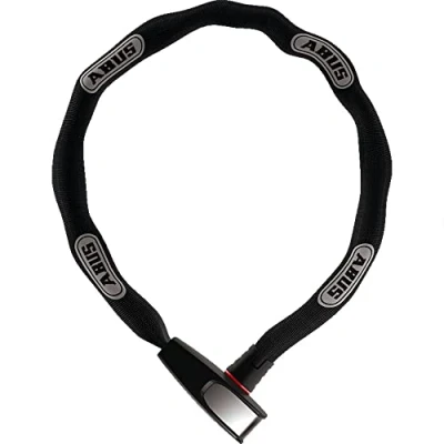 Image of ABUS Catena 6806K chain lock Lightweight hardened steel bike with fashionable textile tube Square security level 6 85 cm Brown