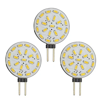 Image of Pack of 3 G4 LED Dimmable with 1.4 watts (21 x SMD 12 V AC / DC 120 Illumination Round Light Bulb spotlight