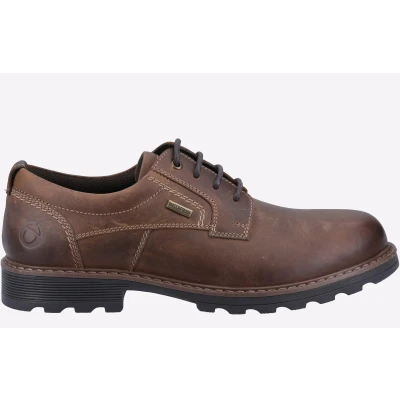 Image of Cotswold Tadwick WATTERPROOF Leather Shoes Mens Tan
