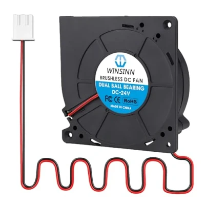 Image of WINSINN DC 120mm Blower Fan 24V 12032 Dual Ball Bearing Brushless Cooling Turbine Turbo 120x32mm 2PIN
