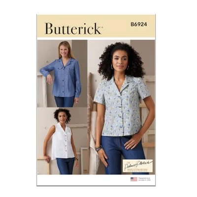 Image of Butterick B6924B5 Misses&#039; Shirts by Palmer/Pletsch B5(8 10 12 14 16)