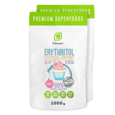 Image of Intenson Erythritol 2 x 1000 g Natural Sweetener Zero Calories Sugar Replacement Substitute