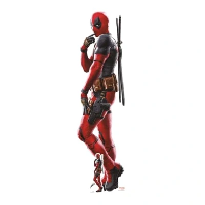 Image of Star Cutouts Deadpool Ryan Reynolds Cardboard Cutout with Free Mini Standee Marvel Parties, Fans, Birthdays, Gifts, Parties &amp; Fans