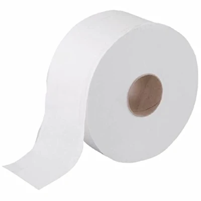 Image of Majestic Mini Jumbo Toilet Rolls (60 MM)2.36 Inch CORE Pack of 12 2ply 150 M Paper, White Tissue, Industrial Paper