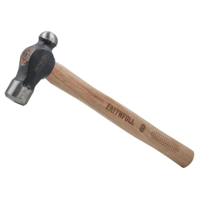 Image of Faithfull 1lb Ball Pein Hammer Hickory Handle 454g (1lb)