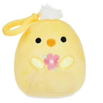 Image of squishmallows 3.5&quot;&quot; Easter Clip On Triston The Chick, Pink