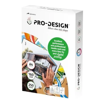 Image of PRO DESIGN®, FSC® High White Surface Paper for Laser and Inkjet Colours, 160 g, A4, Ream of 250 Sheets