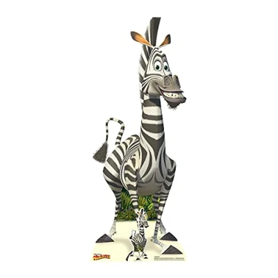 Image of Star Cutouts SC968 Marty Madagascar Cartoon Animated Zebra Cut out
