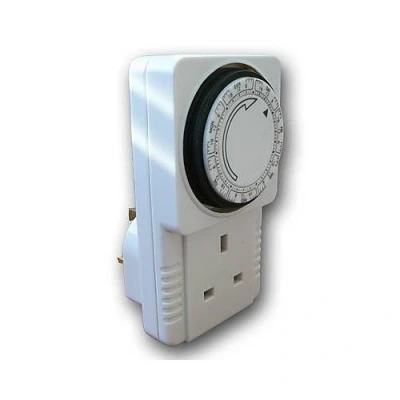 Image of 3 Pin 24 Hour Mains Plug in Timer Switch