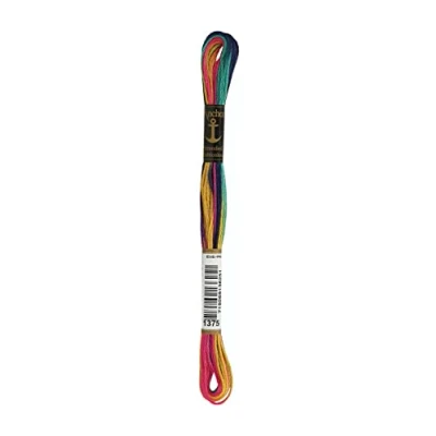 Image of Anchor Embroidery Thread, Cotton, 01375 Multicolor