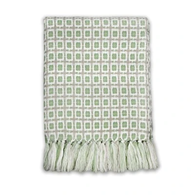 Image of Half Moon Bay Shruti New Blankets &amp; Throws Anni Sage Green Throw