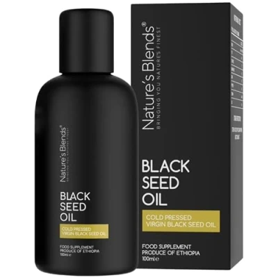 Image of Nature&#039;s Blends 100ml Pure Cold Pressed Black Seed Oil Cumin Nigella Sativa