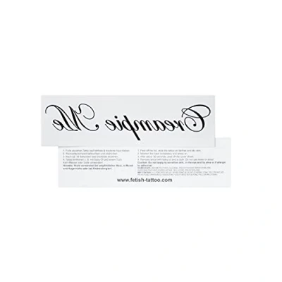 Image of Tattoodrucker Creampie Me tattoo Writing in black Temporary body (1 x Tattoo)