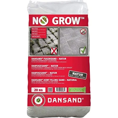 Image of Dansand No Grow 20kg Easy Fix Brush in Jointing Paving Sand for Patio, Block Sand, Suitable All Types Beige