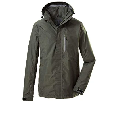 Image of Killtec Carleb Men&#039;s Functional Jacket with Zip Off Hood Outdoor Water Column 10,000 mm is 100% Waterproof