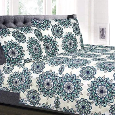 Image of Queen Size Bed Sheets Breathable Luxury with Full Elastic &amp; Secure Corner Straps Built In 1800 Supreme Collection Extra Soft Deep Pocket Bedding Set, Sheet Queen, Ashley