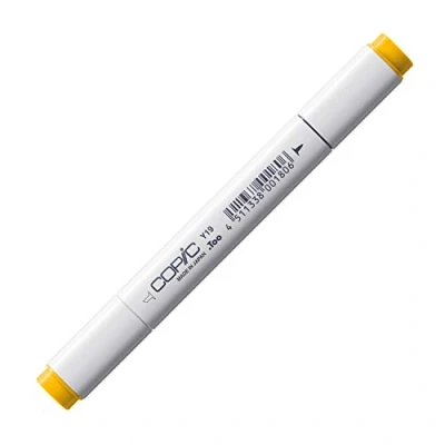 Image of COPIC Classic Coloured Marker Pen (Y 19) Napoli Yellow, For Art &amp; Crafts, Colouring, Graphics, Highlighter, Design, Anime, Professional Beginners, Supplies Colouring Books