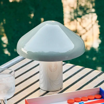Image of HAY Pao Portable LED table lamp with rechargeable battery grey