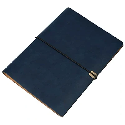 Image of Refillable Binder Business Notebook A5/B5,PU Leather Loose Leaf Noteapd,Soft Cover Journal Meeting Diary Replaceable Paper,Ruled/Lined