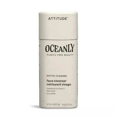 Image of ATTITUDE Oceanly Face Cleanser Stick, EWG Verified, Plastic free, Plant and Mineral Based Ingredients, Vegan Skin Care Products, PHYTO CLEANSE, Unscented, 8.5 grams