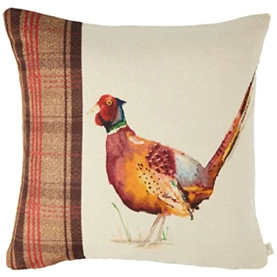 Image of Evans Lichfield Hunter Pheasant Cushion Cover, Multi, 43 x 43cm
