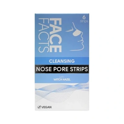 Image of Face Facts Cleansing Nose Pore Strips Witch Hazel Draws out impurities &amp; oils 6