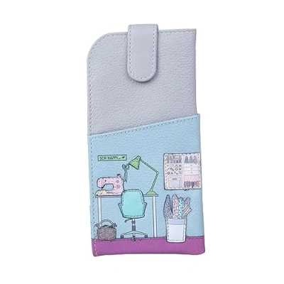 Image of Mala Leather The Sewing Room Glasses Case 5199 22