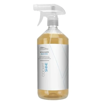 Image of Williams Racing Cockpit Shine Dashboard &amp; Plastic Cleaner 1L, Cleans Protects