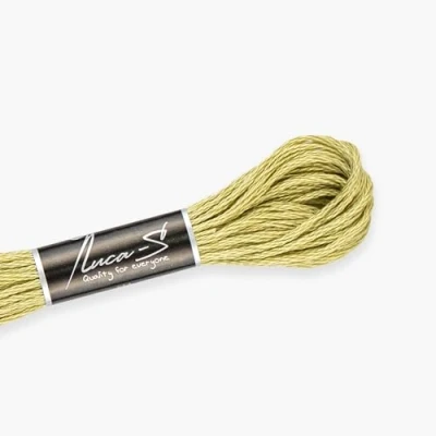 Image of Premium Embroidery Thread Luca S, 100% Giza Cotton, Oeko TEX Certified Stranded Cotton 313 / DMC 372 Anchor 842