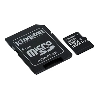 Image of Kingston MicroSDHC SDC10/32GB 32 GB Class 10 Flash Card with SD Adapter