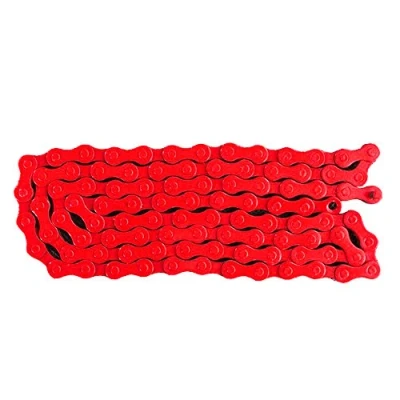 Image of Oikufidu Bicycle BMX Road Bike 1/2&quot; X 1/8&quot; Fixied Chain Single Speed 96 Link Red