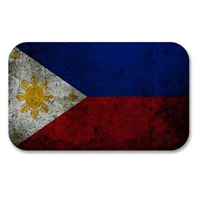 Image of 2 x 10cm Philippines Flag Vinyl Stickers Decal Laptop Car Bike Helmet #6188 (10cm Wide 6cm Tall)
