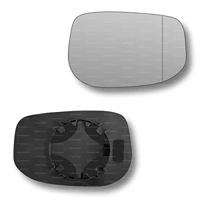 Image of Less4spares Replacement Wing Mirror Glass Right Compatible with Honda Jazz 2008 2015 CLIP ON Driver Off side Blind Spot