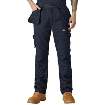Image of Dickies Men&#039;s Redhawk Pro Trousers Work Utility Pants, Navy Blue, 40W / 34L