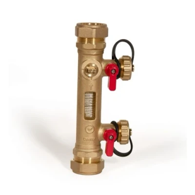 Image of Inta Flow Balancing Valve with Fill &amp; Flush 28mm INFBV28