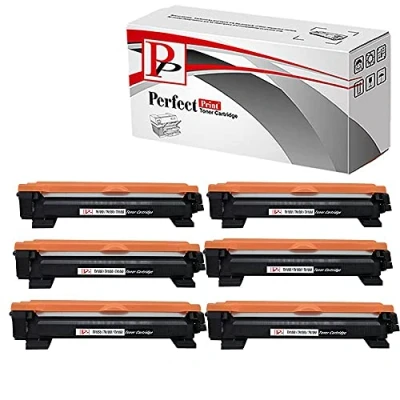Image of PerfectPrint Compatible Toner Cartridges Replacement for Brother DCP 1510 1512 1610W 1612W HL 1110 1112 1210W 1212W 1810 1910W TN1050 (Black, 6 Pack)