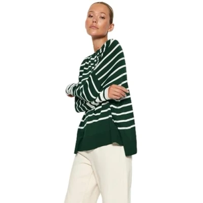 Image of Trendyol FeMan Regular fit Basic Crew Neck Knitwear Sweater,Emerald,S