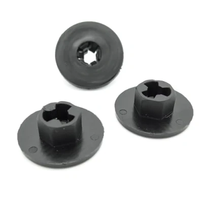 Image of VVO Fasteners Plastic Front Wheel Arch Lining and Mudguard Nut, Black (Pack of 10)
