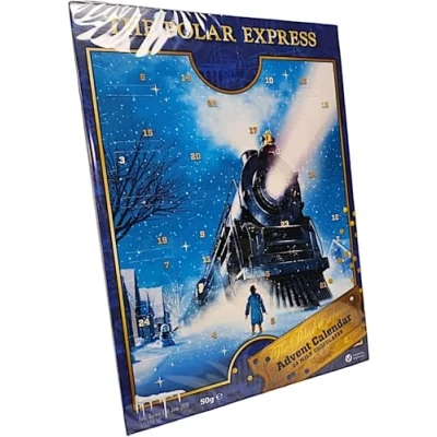 Image of SKYTE® The Polar Express 24 Days Christmas Countdown Advent Calendar, 50g Chocolate Calendar 2024 Suitable for Vegetarians